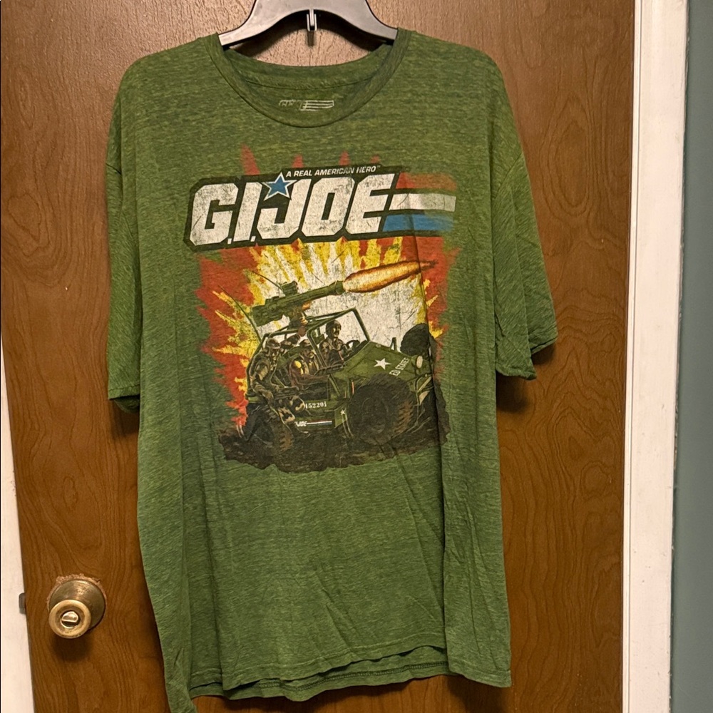 G.I. Joe Graphic Tee in Olive Green Size 2XL